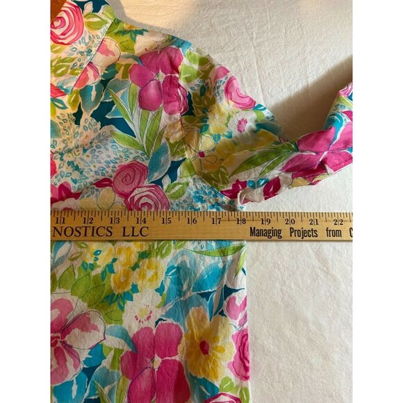 #3544 NAPA VALLEY womens floral top size P - Picture 6 of 8